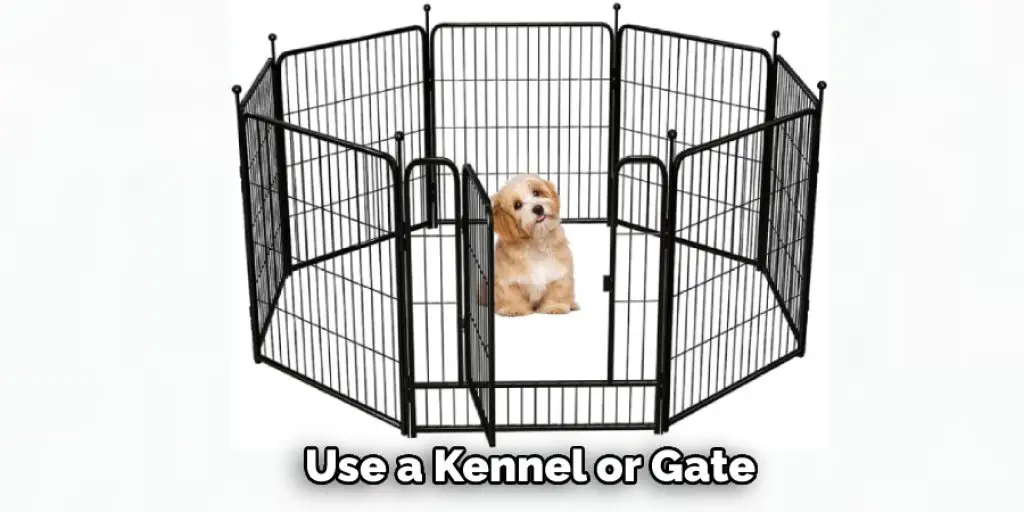 Use a Kennel or Gate