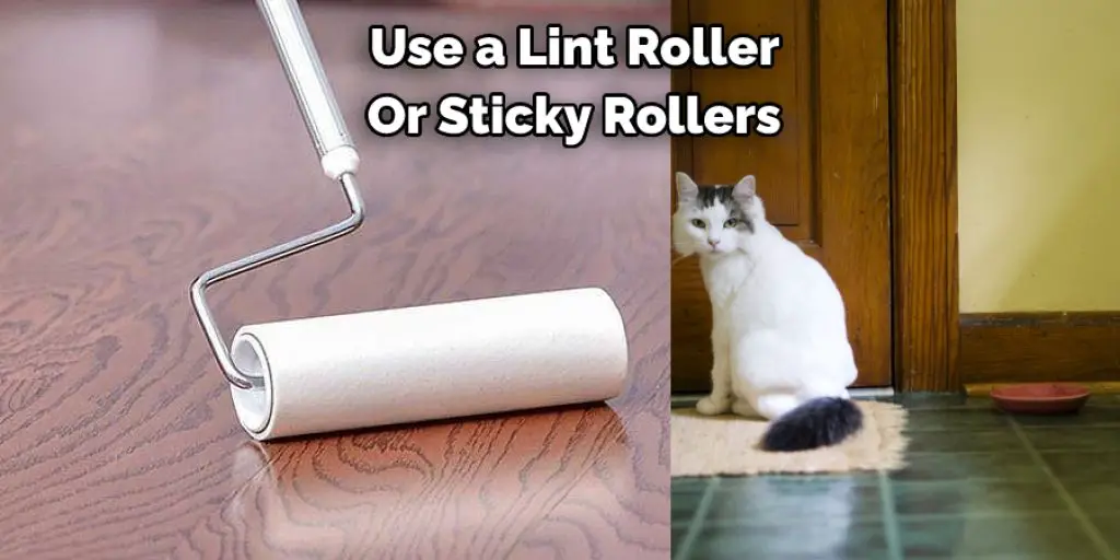 Use a Lint Roller  Or Sticky Rollers 