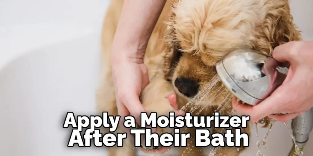 Apply a Moisturizer After Their Bath