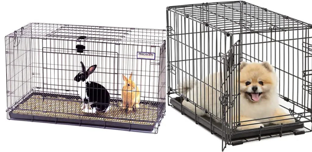 How to Make a Rabbit Cage from A Dog Crate in 13 Steps