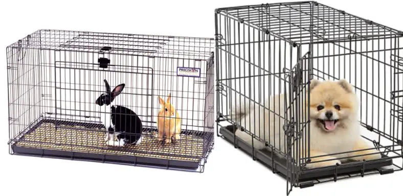 How to Make a Rabbit Cage from A Dog Crate