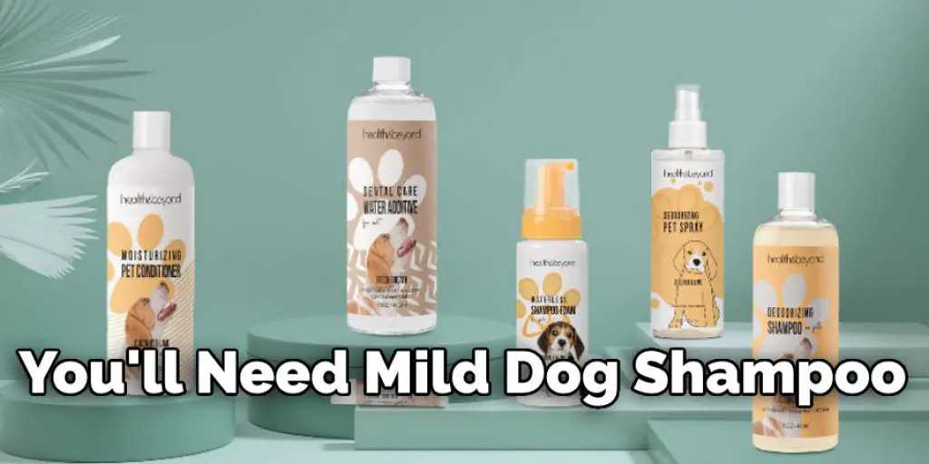 You'll Need Mild Dog Shampoo