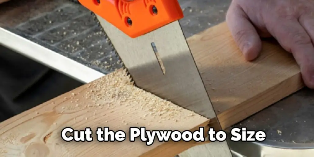 Cut the Plywood to Size