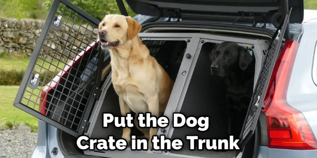 Put the Dog  Crate in the Trunk