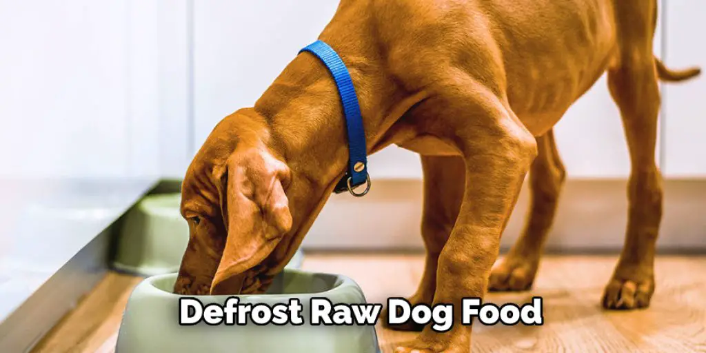 Defrost Raw Dog Food