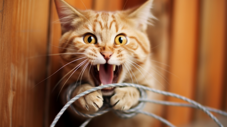 How To Stop Cat From Biting Wires