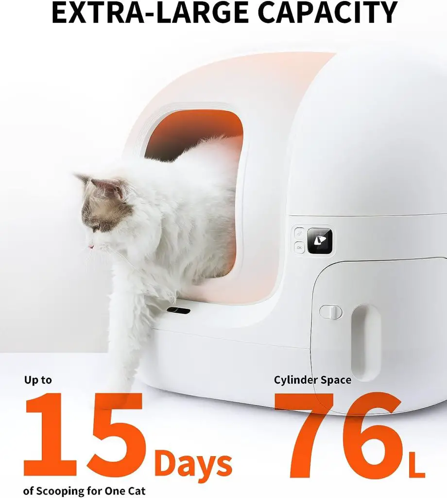 PETKIT Self Cleaning Cat Litter Box, PURAMAX Extra Large Automatic Cat Litter Box for Multiple Cats, xSecure/Odor Removal/APP Control